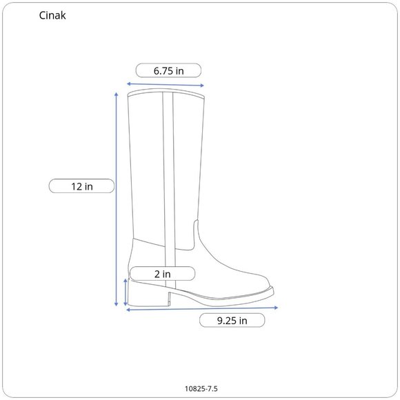 Cinak Women CO87 Microfiber Fabric Maya Design Pull On Cowboy Boots Size 6.5 M - Picture 12 of 13